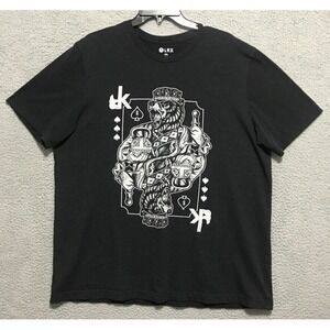 Bear King of Spades T Shirt Adult Size 2XL Black